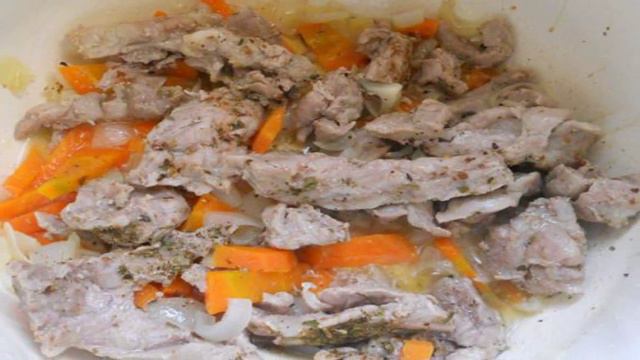 Рисово-пшенная каша с мясом в мультиварке