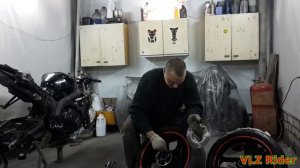 Сборка и установка колёс Honda cbr 1000 rr