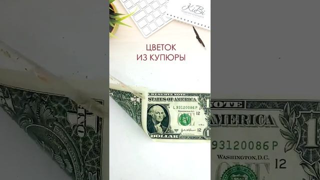 Цветок из бумажных денег #Shorts