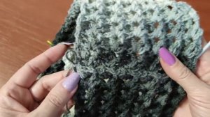 ШАПКА-КАПЮШОН-ШАРФ-СНУД узором 3Д, крючком. Капюшон для начинающих.