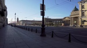 Nevsky Prospect / Center of Saint Petersburg, Russia 4k