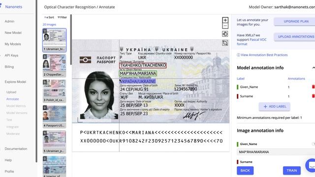 Nanonets - How to Train your own OCR Model