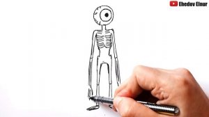 Как нарисовать Глазоголовый | scp | Брат Сиреноголового