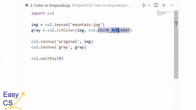 2. Color Image to Grayscale Conversion смотреть онлайн