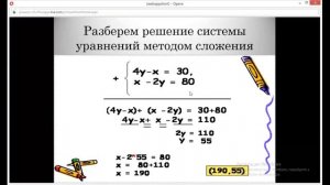 Алгебра 7 класс 36 неделя. Решение систем уравнений с двумя неизвестными методом сложения