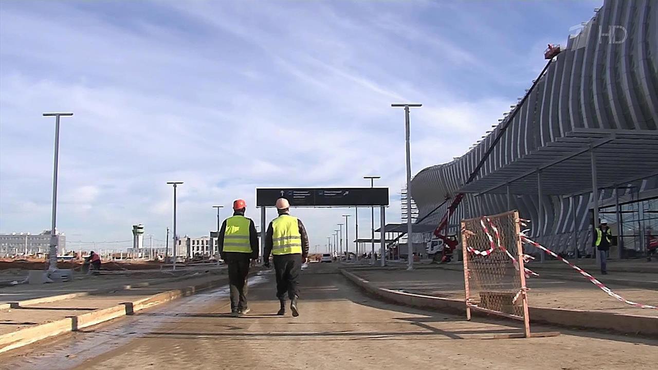 Завершен основной этап строительства нового воздушного терминала в Симферополе "Крымская волна"