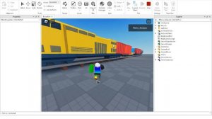 автоматический поезд в роблокс студио