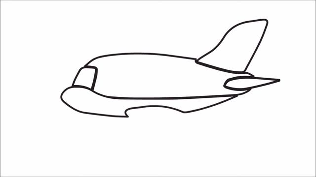 How to Draw an Airplane Easy step by step / Как нарисовать самолет смотреть онлайн