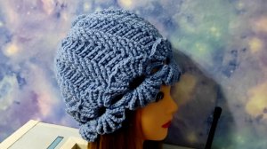 КРАСИВАЯ ШАПОЧКА КРЮЧКОМ. 2Часть. Шапочка для начинающих.