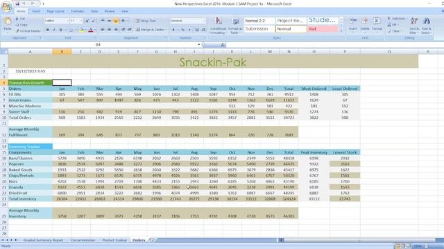 New Perspectives Excel 2016 | Module 3: SAM Project 1a #newperspective #module3 #samproject1a