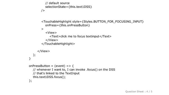 iOS : how does one use the `selectionState` prop of react-native's TextInput? смотреть онлайн