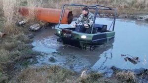 Выбрались при помощи троса на вездеходе Пелец Круизер , 2015 (Вездеходы)