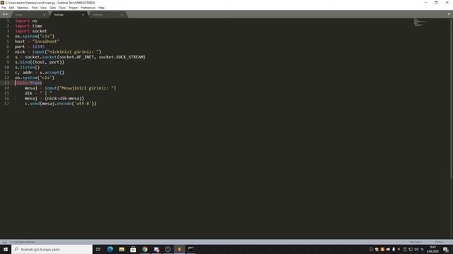 basic python3 message script