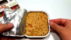 ОБЗОР ЕДЫ | Рис с курицей и овощами " РУСКОН " + Напиток " 7 UP "