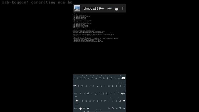 Alpine linux install android vbox