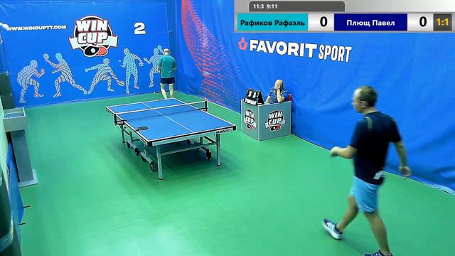Рафиков Рафаэль 1-3 Плющ Павел    Зал 2  Утренний Турнир WIN CUP 05.08.2019