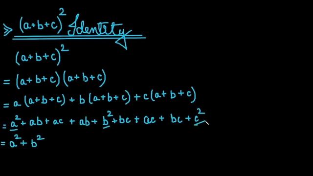 (a+b+c)²=a²+b²+c²+2(ab+bc+ca) Proof || a plus b plus c Whole Square Identity Proof смотреть онлайн