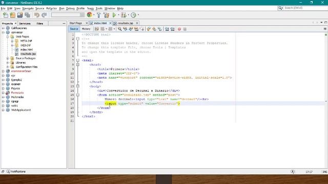 Convertir número decimal a binario con JSP y PHP смотреть онлайн