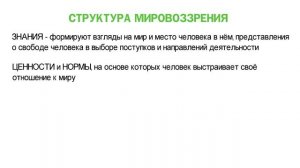 Что такое мировоззрение и какова его структура?