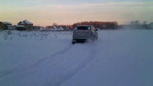 Тойота Хайлендер2014 по снегу(30см)в сибирские морозы.
