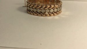 Широкий мужской браслет из золото