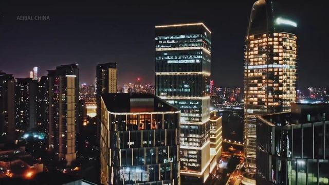 China Guangzhou Skyline day/night – Guangzhou China | Aerial views of Guangzhou night смотреть онлайн