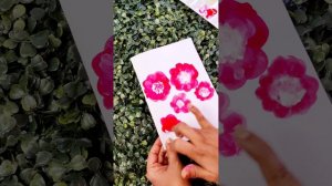 How to Draw & Paint Rose flowers by finger tips | How to make Finger, Thumbprint Drawing | Art Work