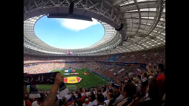 #футбол#чемпионатмирапофутболу Стадион поёт  Гимн России .(01.07.2018г.)