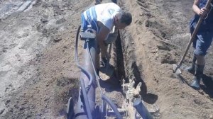 Копка траншеи под Кабель ВОЛС