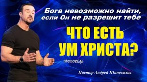 Бога невозможно найти, если Он не разрешит тебе. Что есть ум Христа? Пастор Андрей Шаповалов.