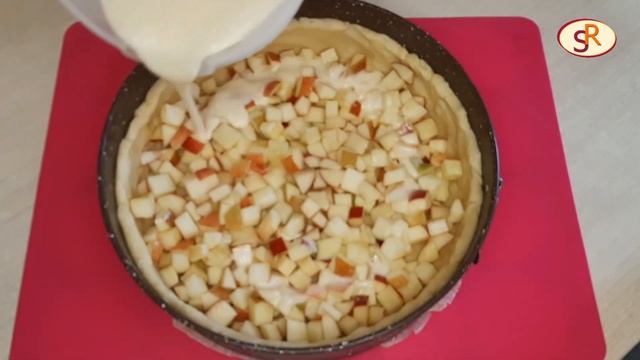 Цветаевский ЯБЛОЧНЫЙ пирог | Песочный пирог со сметанной заливкой | Простой и очень вкусный!