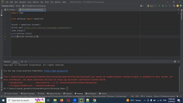 Part 7: Selenium Webdriver Commands Selenium Python | Telugu