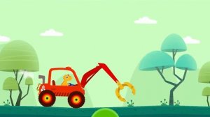 ДИНОЗАВР ДИГГЕР Добываем с помощью Спецтехники клад -  Dinosaur digger