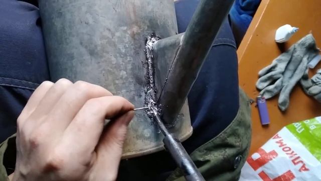 Пайка Носика лейки времен СССР смотреть онлайн