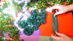Елка из салфеток своими руками | DIY | Цветы из салфеток