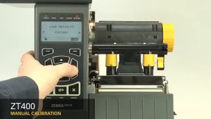 Zebra ZT410 Industrial Printer Manual Calibration
