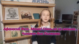 Афанасий Афанасьевич Фет. Мама! Глянь-ка из окошка... Стихотворение читает Яна Полякова