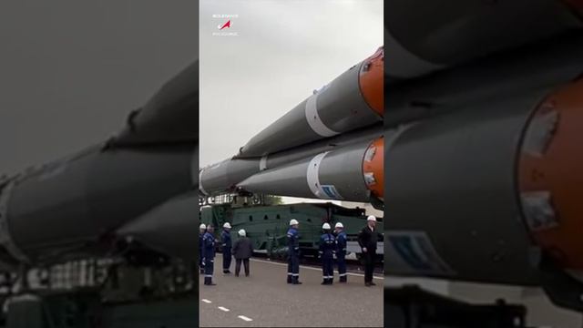 08.09.24. Вывоз ракеты-носителя Союз-2.1а с кораблем Союз МС-26 на космодроме #Байконур #космос #мкс