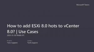 How to add ESXi 8.0 hots to vCenter 8.0? | What are the ESXi 8.0 Host Use Cases in vCenter 8.0?