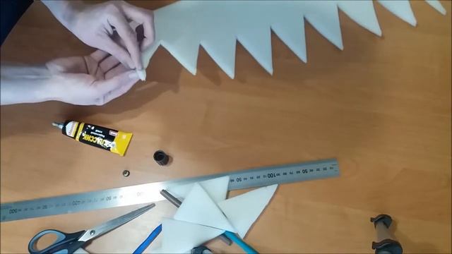 Маска Дружок Барбоскин из поролона.