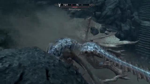 Skyrim Revered Dragon Crash landing
