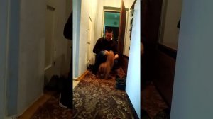 Радостная встреча собаки и хозяина,после долгой разлуки.