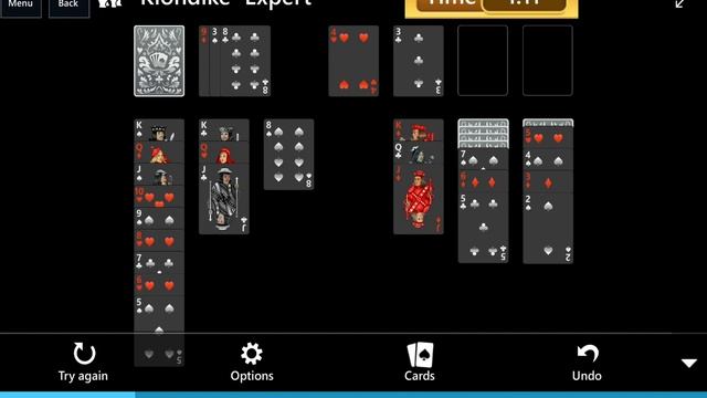 Star ClubSolitaire DarkKlondike: 17 Klondike - Expert - Solve the deck
