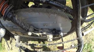 Натяжка цепи на мотоцикле Bajaj Boxer