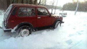 Нива по снегу