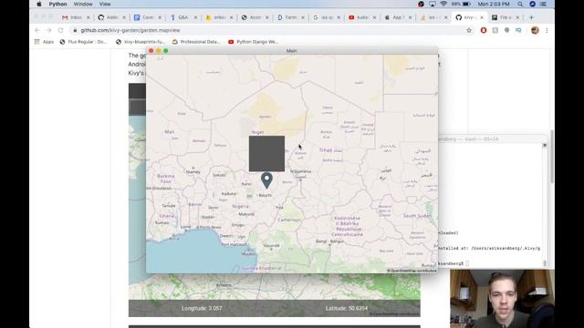 Simple & Elegant Map in Kivy - MapView Tutorial смотреть онлайн