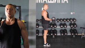 Поочередный подъем гантелей на бицепс стоя