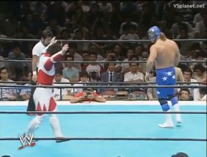 Джушин Лайгер vs Пегасус-Кид (Крис Бенуа), За Чемпионство IWGP в полутяжелом весе, NJPW 19.08.1990