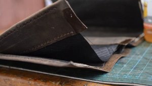 женский кошелек из кожи своими руками 2 часть\\\Women's wallet made of leather with their hands