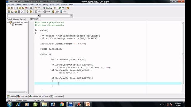 Part 15 | How to make a Simple Paint App | Graphics in C++